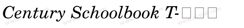 Century Schoolbook T字体转换 Century Schoolbook T字体转换